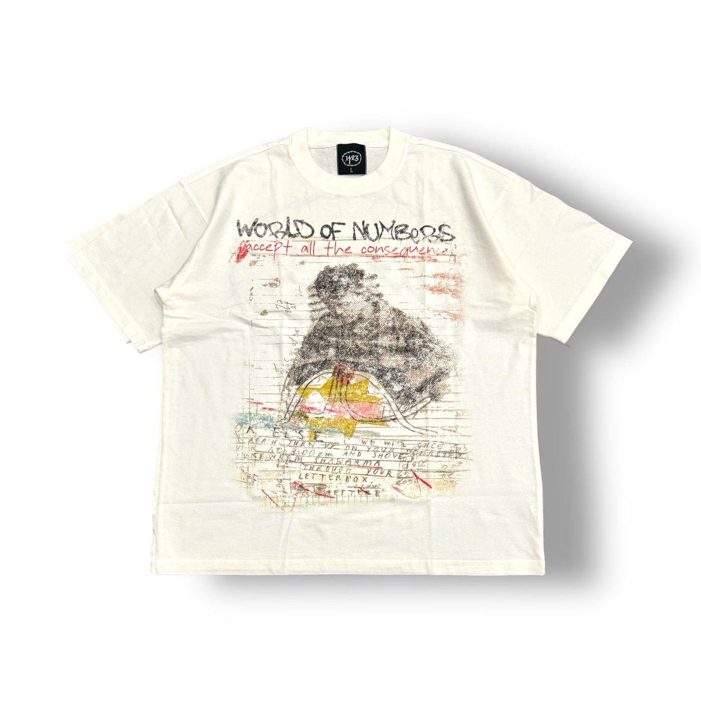 “Consequences” White Short Sleeve Tee