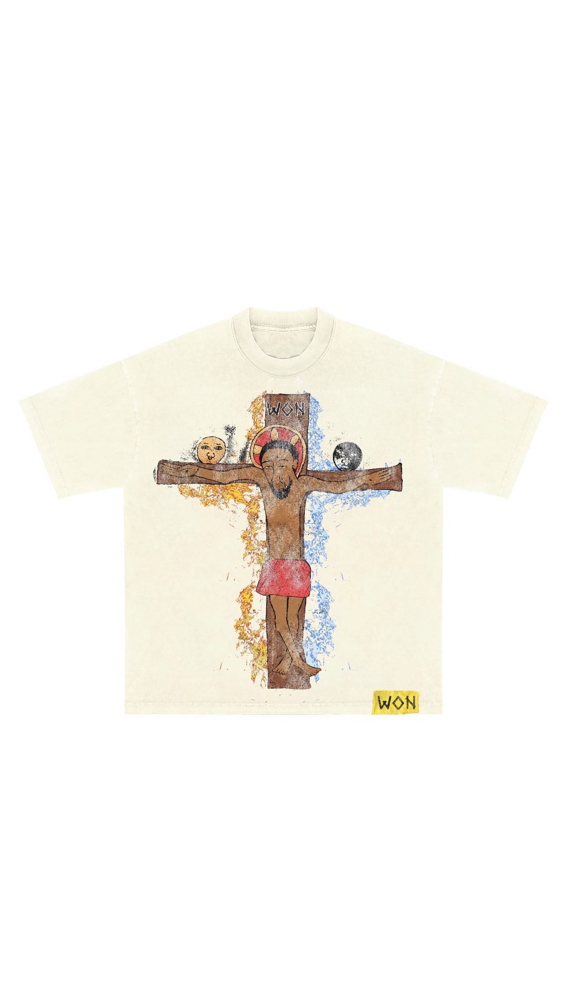 “SAVE US” Cream Short Sleeve Tee