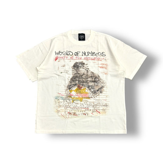 “Consequences” White Short Sleeve Tee
