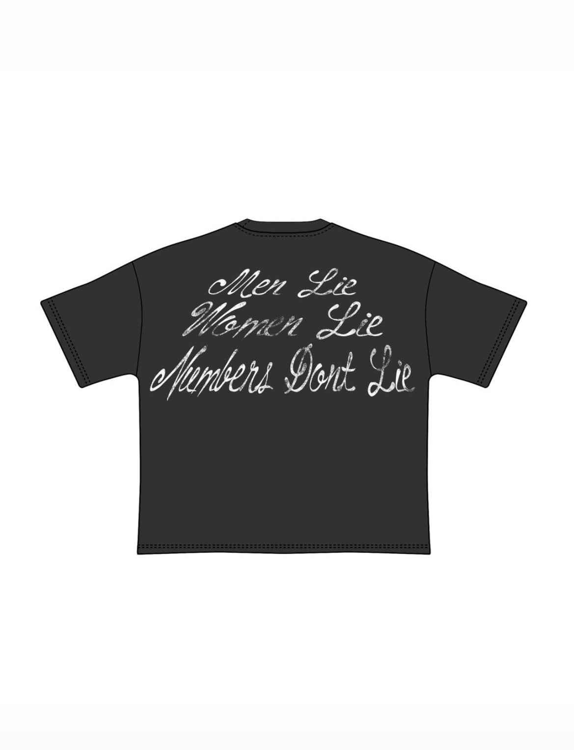 “NO LIES” Vintage Black Short Sleeve Tee