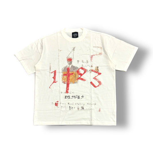 “WON Desire” White Short Sleeve Tee