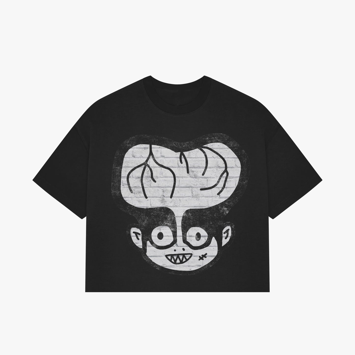 “WON BRAIN” Black Short Sleeve Tee