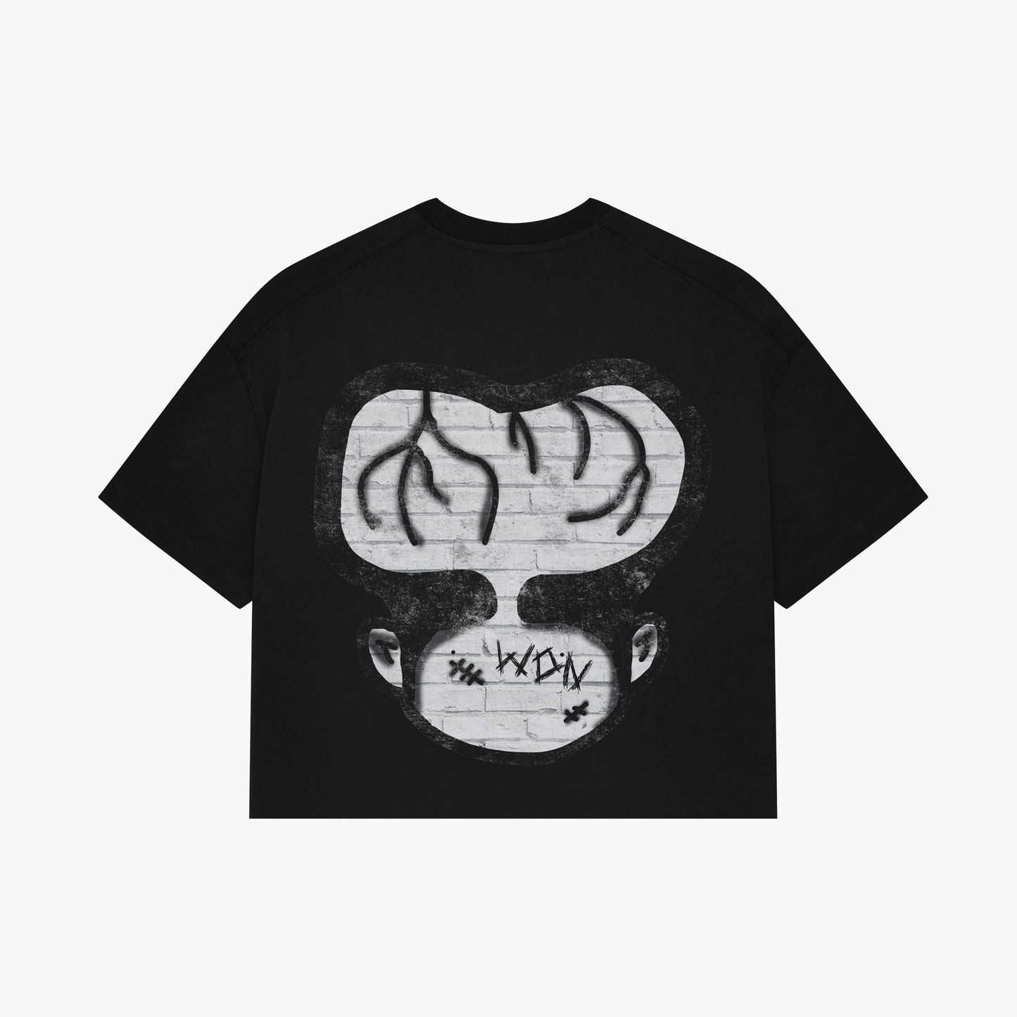 “WON BRAIN” Black Short Sleeve Tee