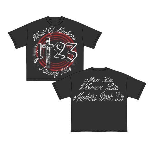 “NO LIES” Vintage Black Short Sleeve Tee