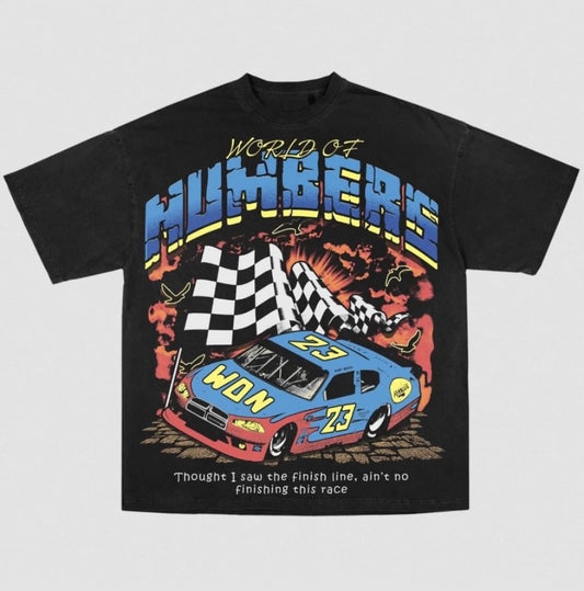 "NASCAR" Black Short Sleeve Tee