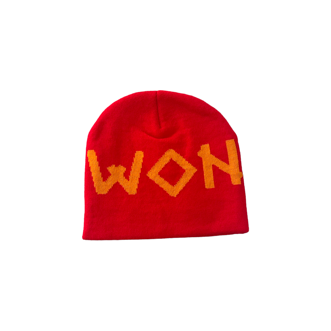 WON RED BEANIE