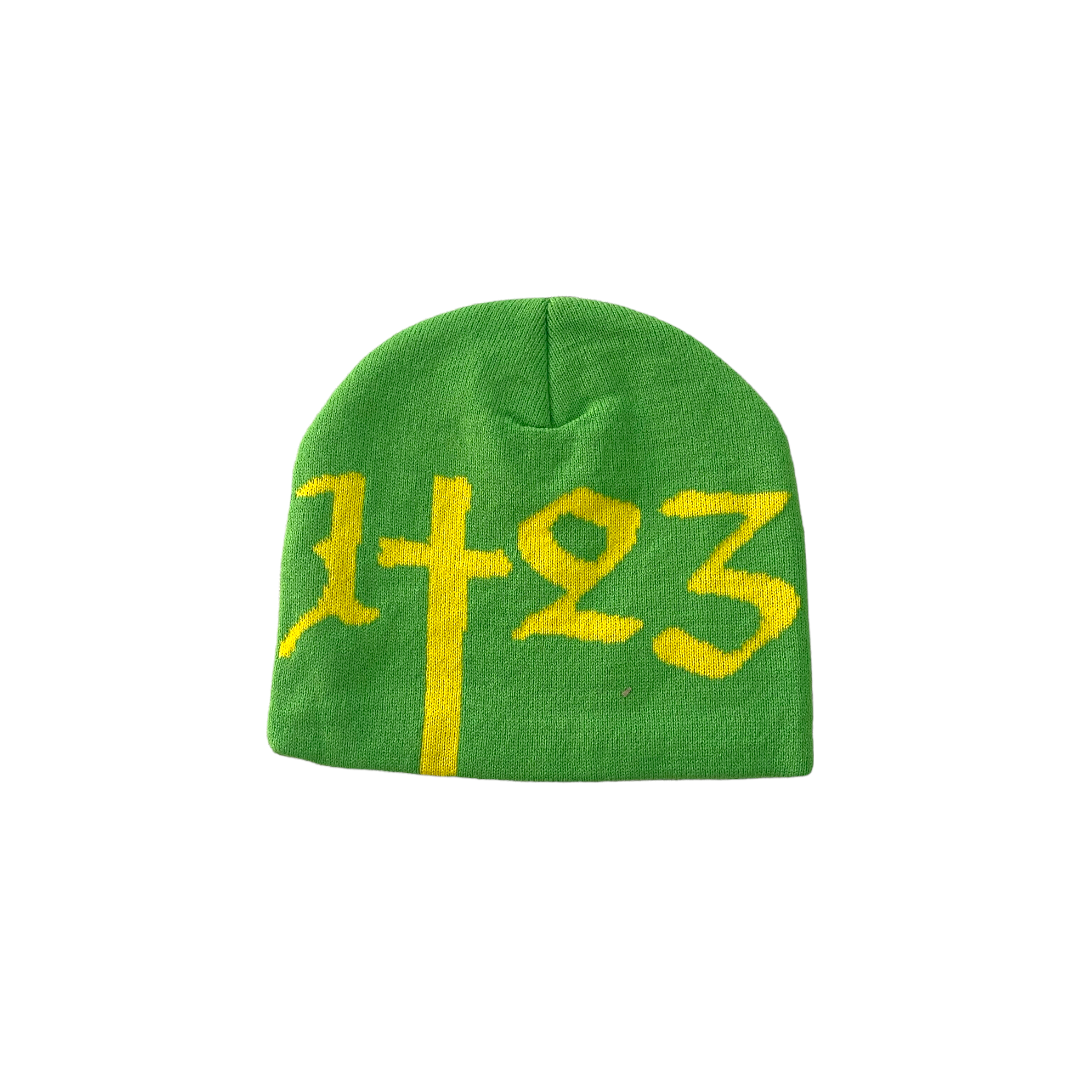 WON LIME GREEN BEANIE