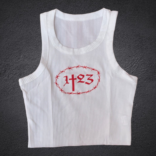 WON Crop Tank Top(White)